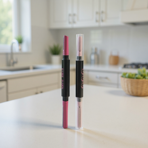 شفرات شعر مزدوجة بنمط معين من سلسلة بينك بيري - قط...