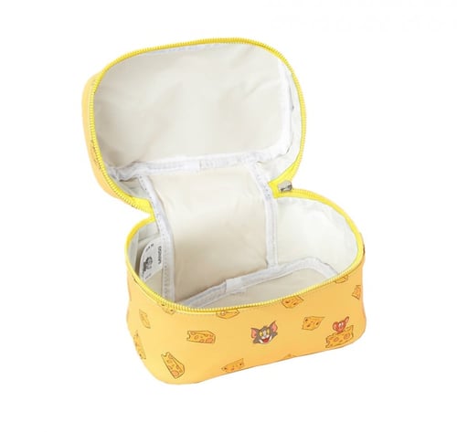 حقيبة مكياج من توم وجيري - اصفر