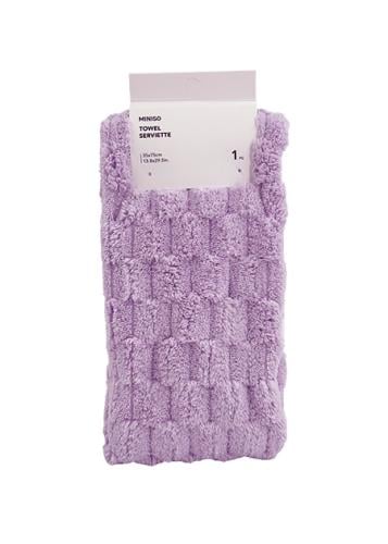 منشفة ناعمة من الصوف المرجاني - أرجواني