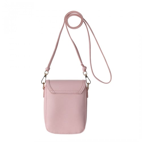 حقيبة هاتف كروس بودي - وردي - مقاس 14*18