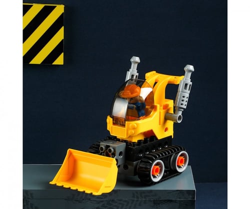 لعبة أطفال تركيبات - بلدوزر 19 قطعة - 13x22 سم