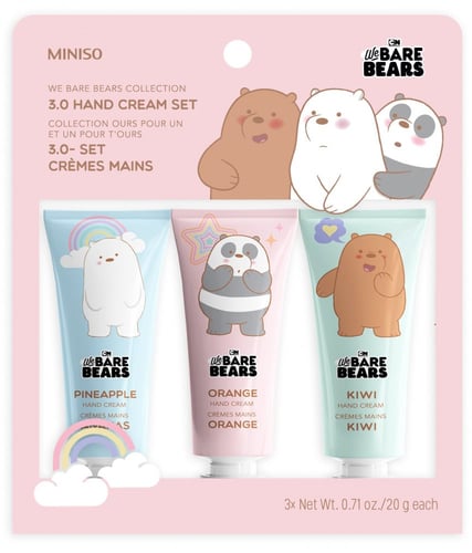 طقم كريم اليدين من سلسة الدببة الثلاثة