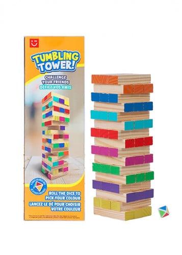 لعبة البرج الخشبي - 48 قطعة