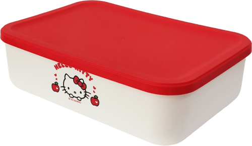 صندوق تخزين مع غطاء من سلسلة هيلو كيتي ابل - حجم ص...