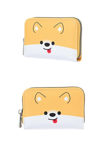 محفظة نقود معدنية بسحاب من سلسلة وجوه الحيوانات -...