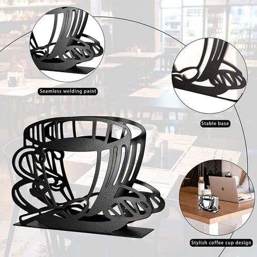 حامل مناديل بتصميم كوب القهوة