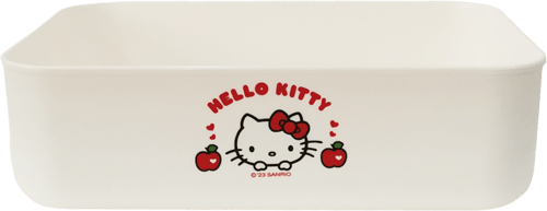 صندوق تخزين مع غطاء من سلسلة هيلو كيتي ابل - حجم ص...