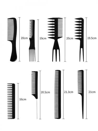 طقم امشاط شعر - 8 قطع