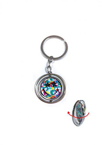 سلسلة المفاتيح المعدنية الدوارة من مجموعة سمايلي و...