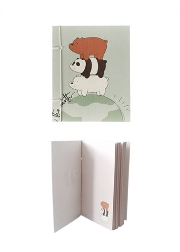 دفتر مقاس A6 من سلسلة الدببة الثلاثة - 60صفحة