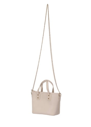 حقيبة يد كروس مبطنة بنمط ليتشي - ابيض - 15×21 سم