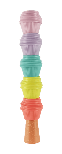 قلم تحديد متعدد الأجزاء بتصميم الكيك