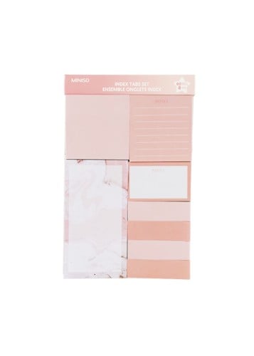 طقم علامات تبويب من سلسلة روز جولد - 8 × 60 ورقة
