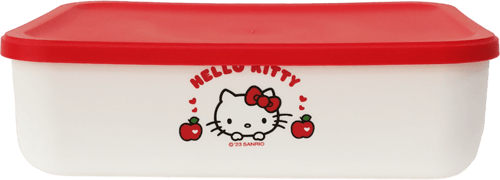 صندوق تخزين مع غطاء من سلسلة هيلو كيتي ابل - حجم ص...