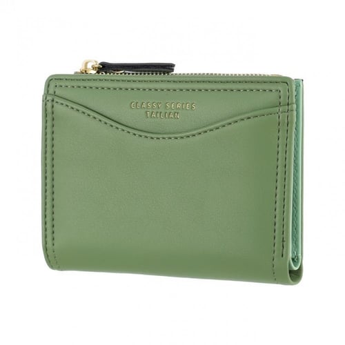 محفظة نقود سحاب قصير - اخضر