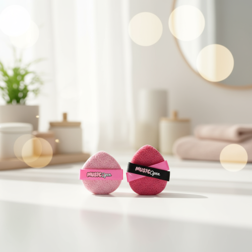 اسفنجة مكياج مزدوجة من سلسلة بينك بيري - قطعتين