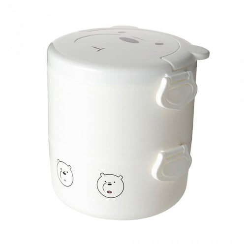 صندوق غداء بينتو مزدوج الطبقات من سلسلة الدببة الث...