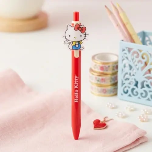 قلم جل هيلو كيتي من مجموعة ريترو داينر قابل للسحب...