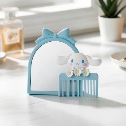 طقم مرآة ومشط صغير من مجموعة هلو كيتي آند فريندز -...