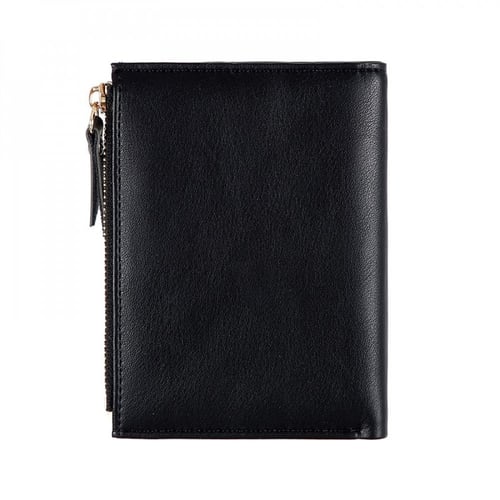 محفظة نقود سحاب قصير - اسود