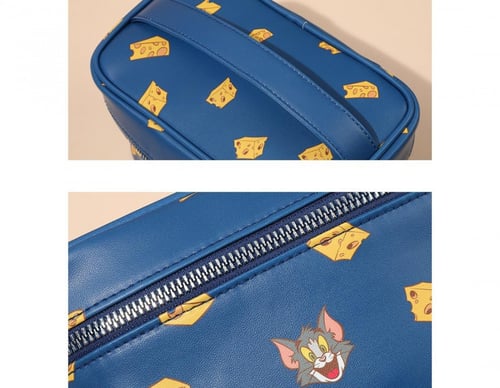 حقيبة مكياج من توم وجيري - ازرق