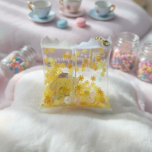 ميدالية على شكل حلوى من سلسلة لغة الزهور هيلو كيتي...