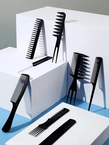 طقم امشاط شعر - 8 قطع