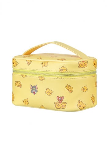 حقيبة مكياج من توم وجيري - اصفر