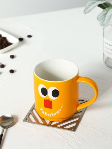 كوب سيراميك فروتي 350مل - اصفر