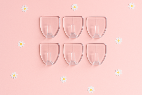 علاقات جدارية شفافة صغيرة - 6 قطع