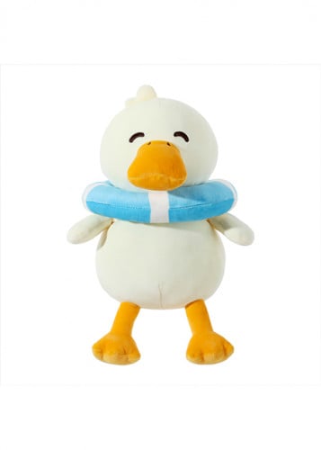 لعبة محشوة على شكل شكل بطة مع عوامة السباحة من سلس...