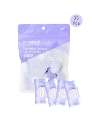 مناشف وجه مضغوطة - 35 قطعة