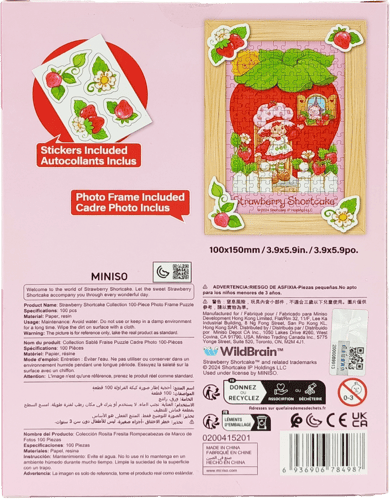 بزل إطار صور مكون من 100 قطعة من مجموعة ستروبري شو...