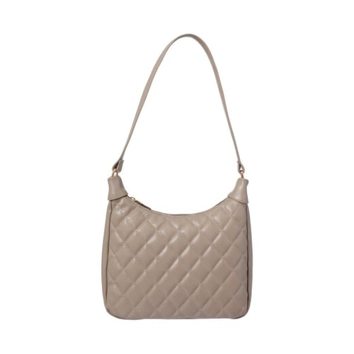 حقيبة كتف بنمط ماسي - بني