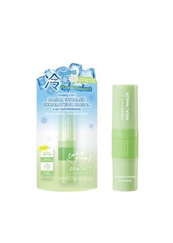 اصبع استنشاق أنفي 2 في 1 بارد - رائحة الشاي الأخضر...