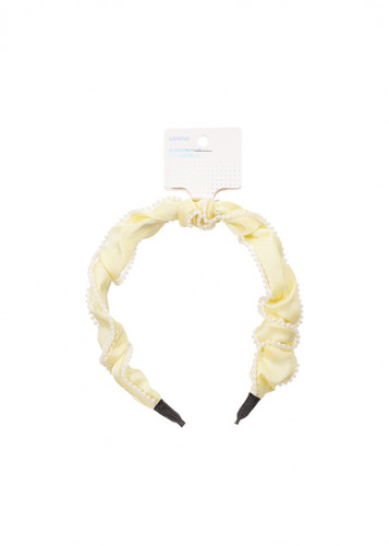 طوق شعر مطرز بالخرز من سلسلة ماكرون قطعة واحدة - ا...