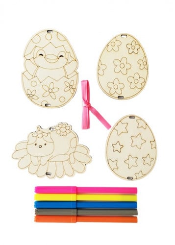 مجموعة الطلاء على الخشب بشخصية البطريق بن بن مع 5...