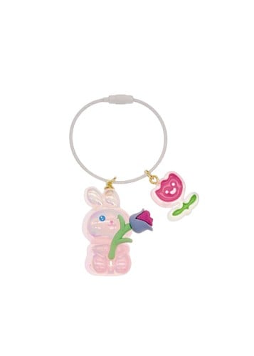 سلسلة مفاتيح أرنب الزنبق