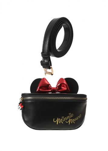 حقيبة كتف - مجموعة ميني ماوس - اسود - 21x7x18 سم