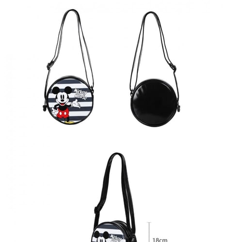 حقيبة كتف - ميكي ماوس - اسود - 18x6x18 سم