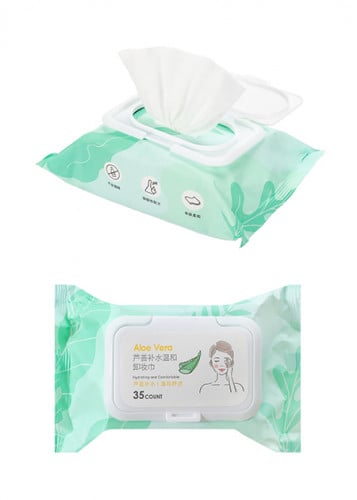 مناديل مرطبة لازالة المكياج بخلاصة الالوفيرا - 35...