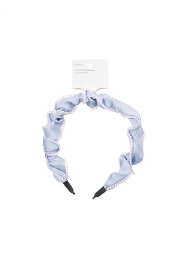 طوق شعر مطرز بالخرز من سلسلة ماكرون قطعة واحدة - ا...