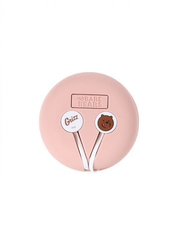 سماعة أذن سلكية من مجموعة الدببة الثلاثة - ابيض