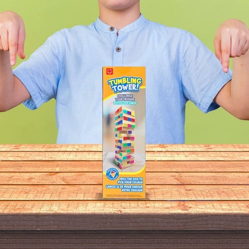 لعبة البرج الخشبي - 48 قطعة