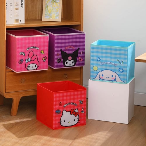 صندوق تخزين قماشي مكعب من سلسلة سانريو - مقاس 27*2...