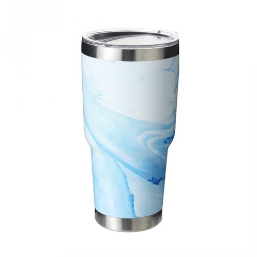 كوب فولاذي للسيارة بتصميم الوان ممزوجة 900 مل - أز...