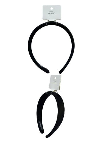 طوق شعر بلون موحد بنمط الهلال - قطعة واحدة