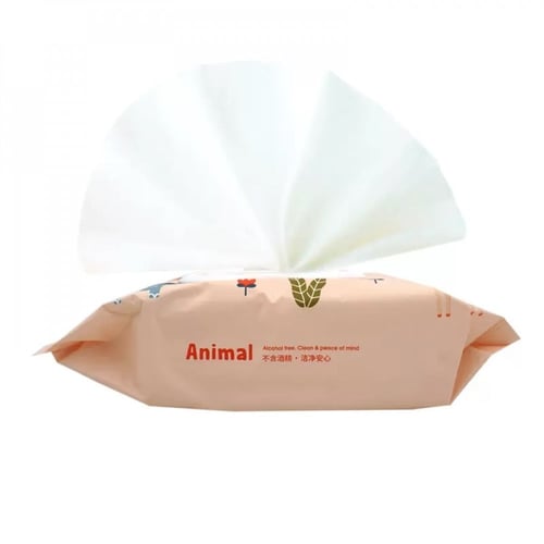 مناديل مبللة من سلسلة عائلة الغابة - 80 منديل