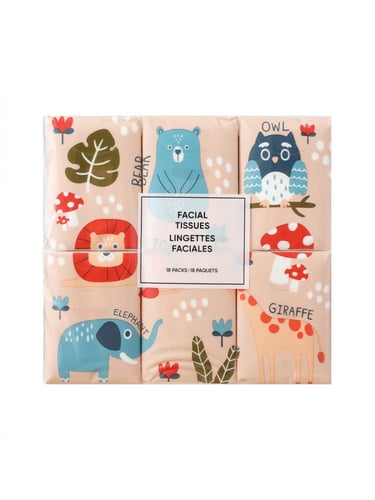 مناديل وجه فورست فاميلي - 18 ربطة