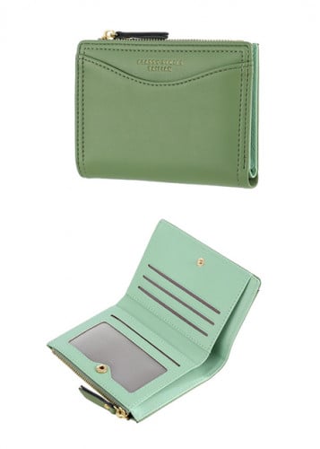محفظة نقود سحاب قصير - اخضر